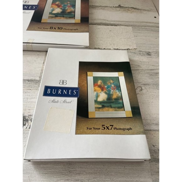 Burnes State Street silver and gold framed 8x10 and 5x7 NWT - Picture 3 of 5